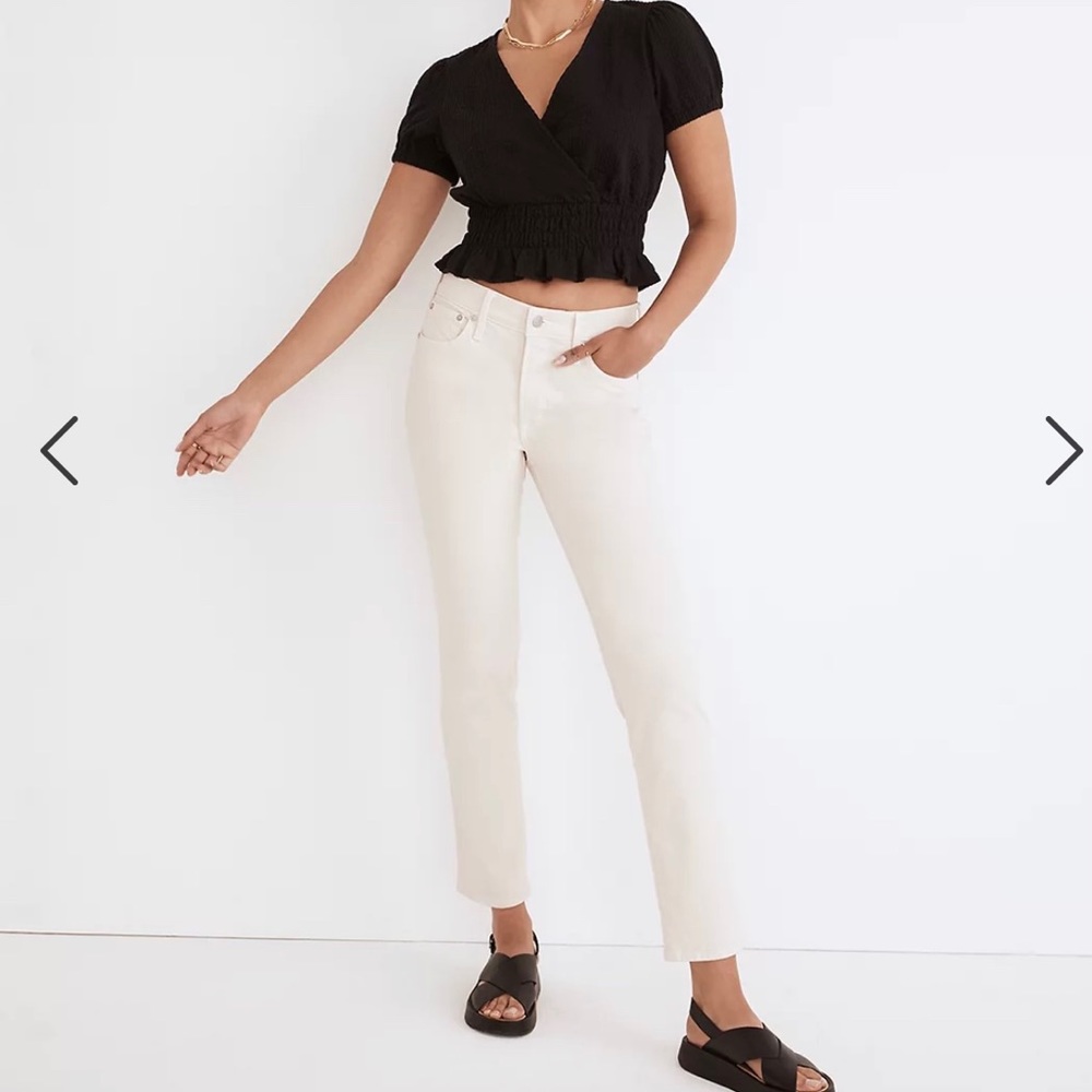 ISO: Madewell perfect vintage mid rise jeans in vintage canvas wash